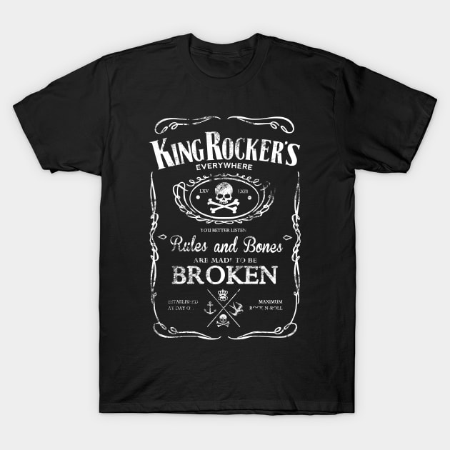 Rules & Bones T-Shirt by Kingrocker Clothing